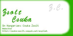 zsolt csuka business card